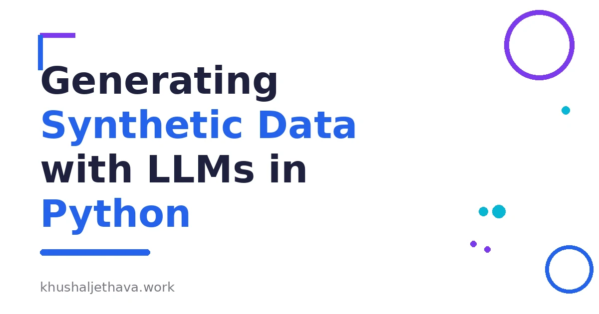 An LLM generating labeled synthetic examples that pass through a quality filter